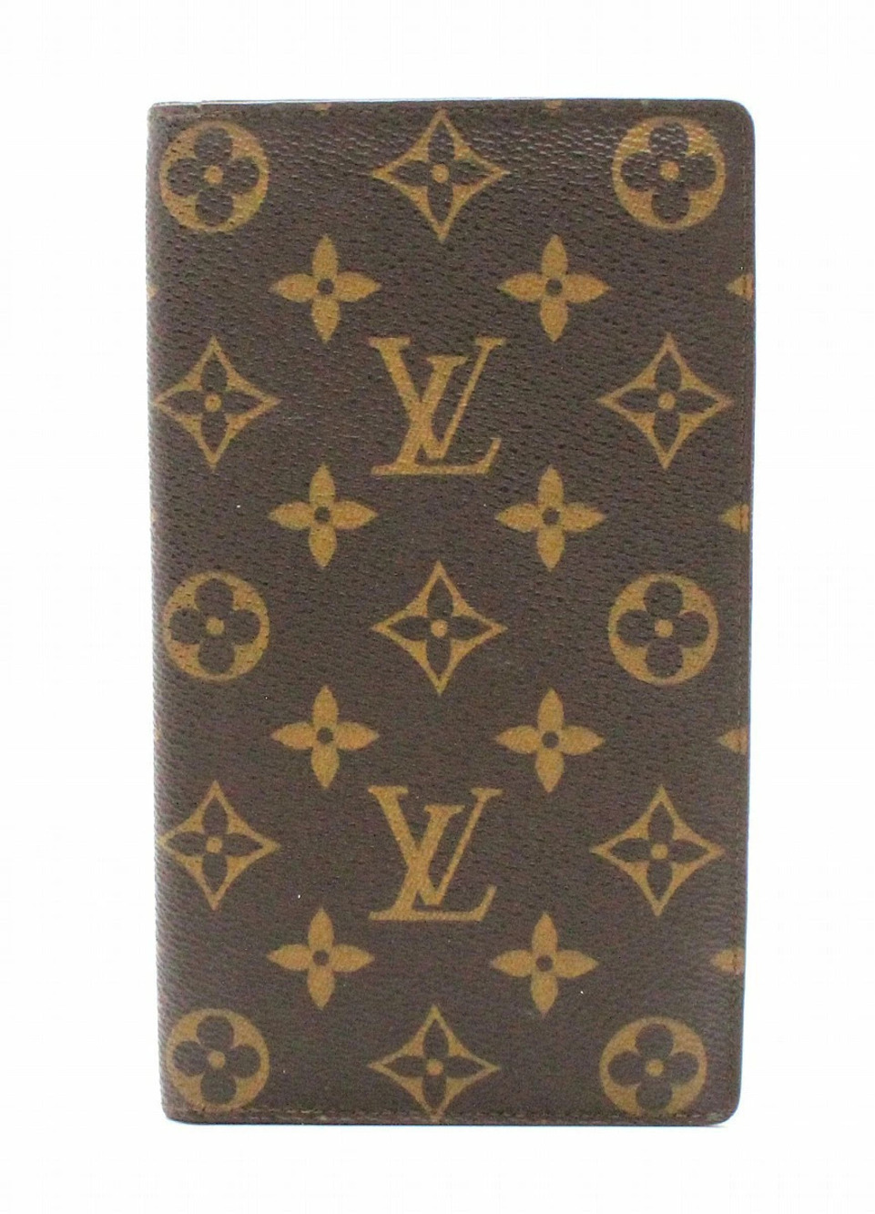 LOUIS VUITTON Monogram Porte Chequier Carte Credit Long Wallet